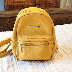 Yellow/ Mustard Steve Madden Mini Backpack Purse